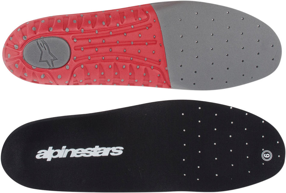 ALPINESTARS Tech 7 Footbed - Gray/Red - Size 8 25FUT74-933-8