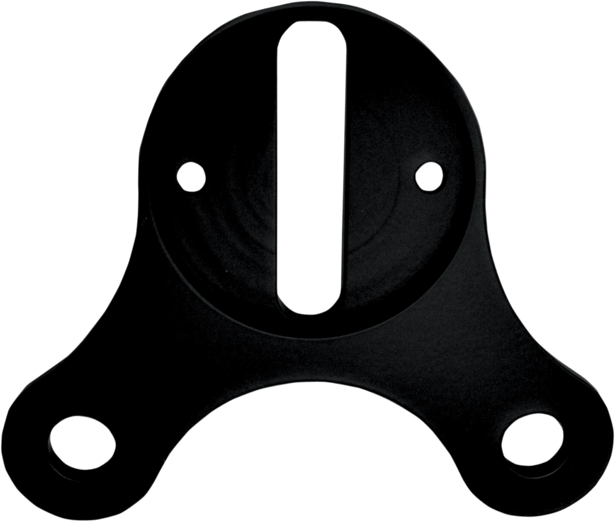 DRAG SPECIALTIES Flat Mini Gauge Mount - Flat Black - For 2.4" Diameter 2210-0267