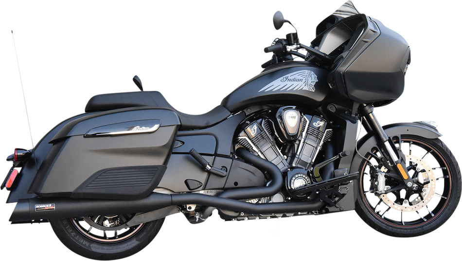 BASSANI XHAUST Black True Duals for Indian  Challenger 2020-2021 8H16SB 1810-2809