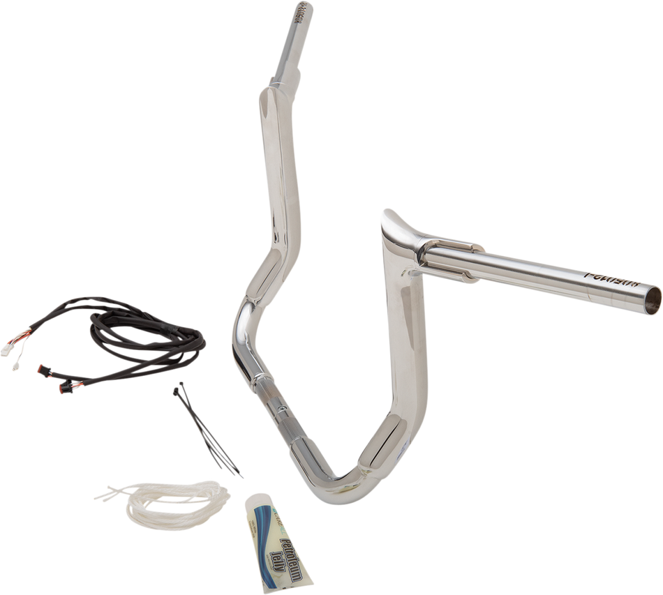 FAT BAGGERS INC. Handlebar Kit - Pointed Top - 12" - Chrome 809212