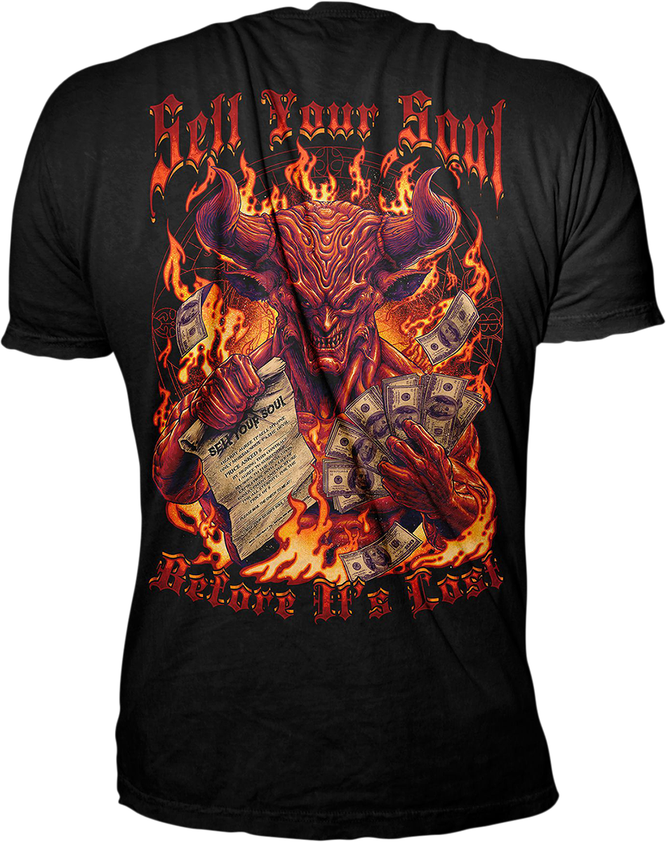 LETHAL THREAT Sell Your Soul T-Shirt - Black - 5XL LT20891-5XL