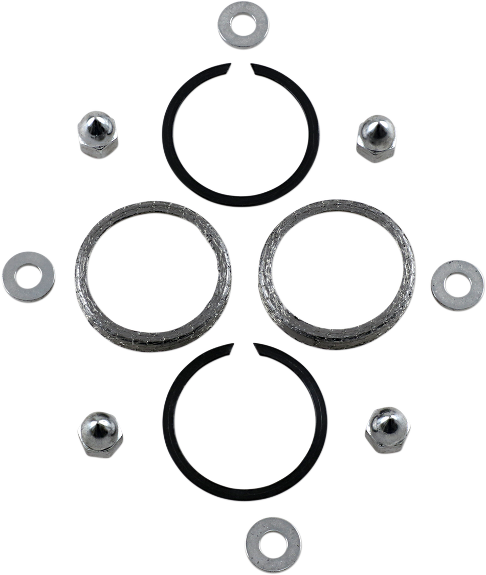 JAMES GASKET Exhaust Port Chrome Gasket Kit - Big Twin/XL 65324-83-KWG1