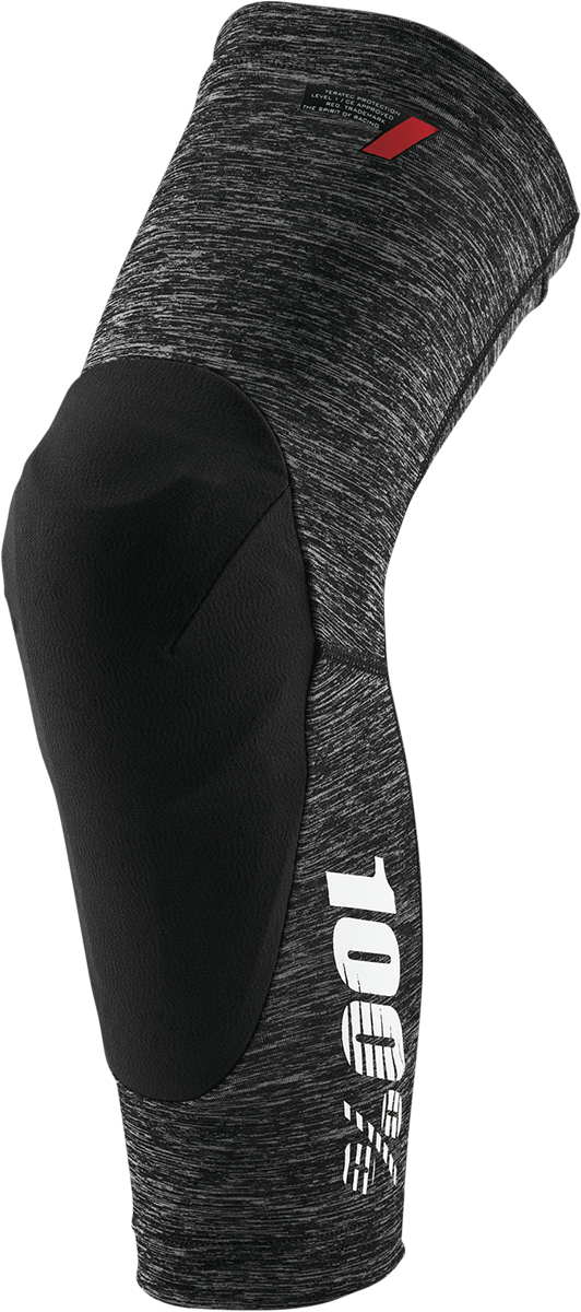 100% Teratec Knee Guards - Gray/Black - Large 70003-00007