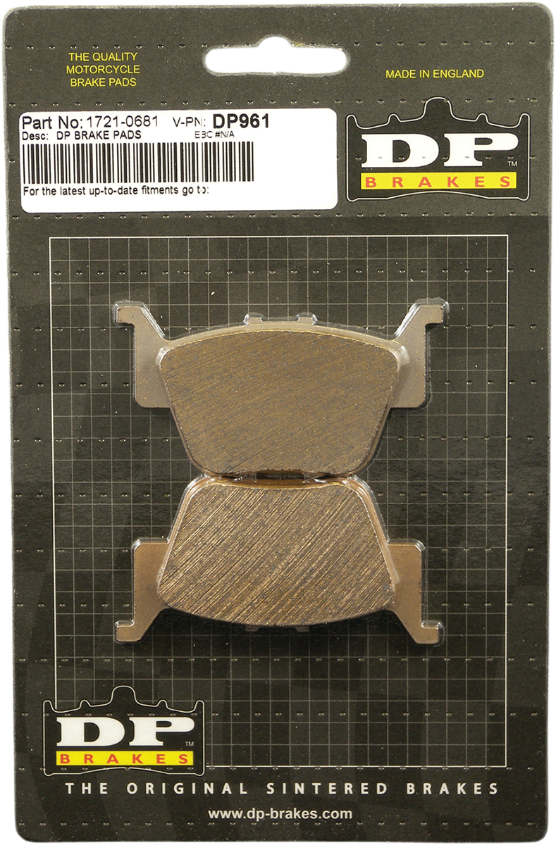 DP BRAKES Standard Brake Pads - Honda DP961