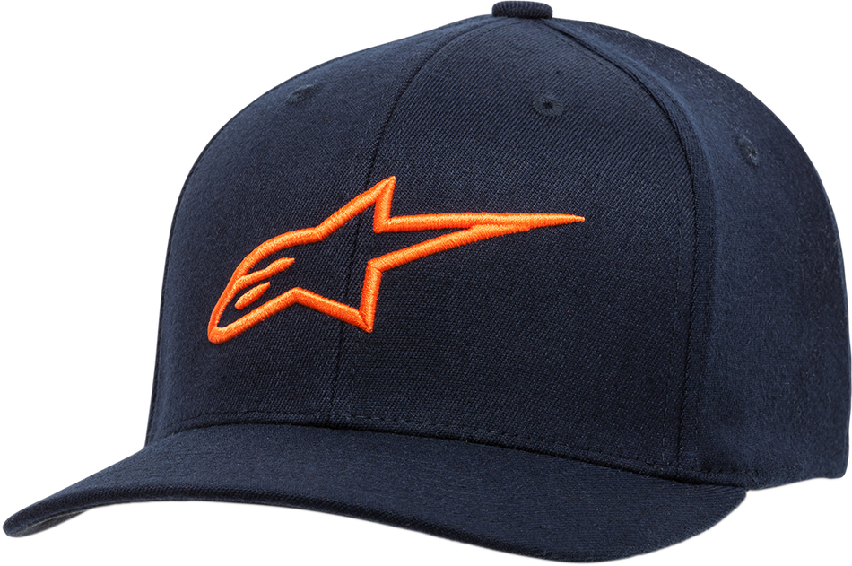 ALPINESTARS Ageless Curve Hat - Navy/Orange - Small/Medium 1017810107032SM