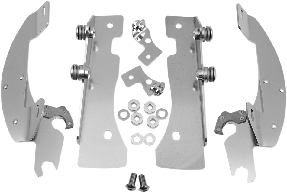 MEMPHIS SHADES Batwing Trigger Lock Mounting Kit - XV 1600/1700 - Polished MEK1906