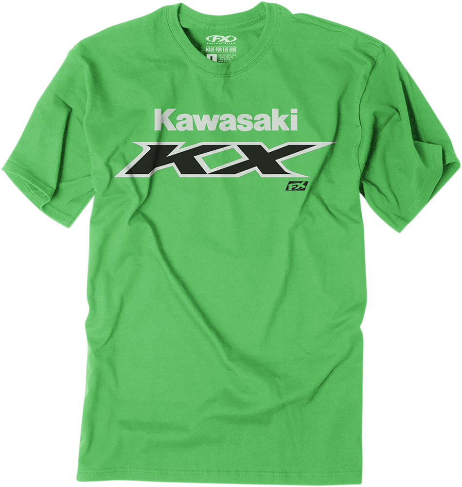 FACTORY EFFEX Youth Kawasaki KX T-Shirt - Green - Large 23-83104