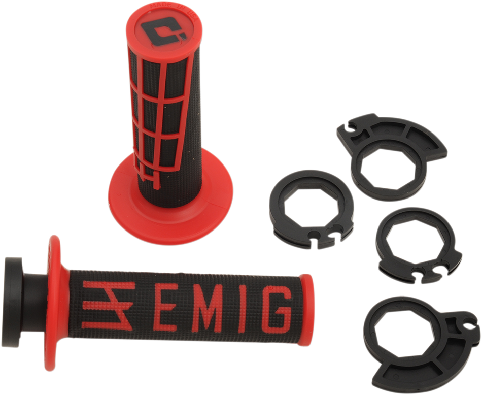 ODI Grips - Emig - Racing - Black/Red H36EMBR