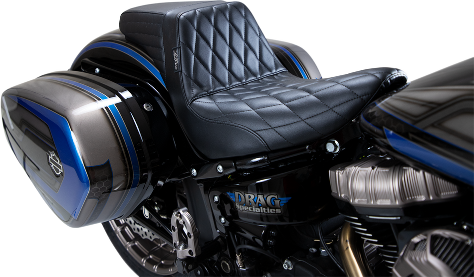 LE PERA Kickflip Seat - Diamond - Black - Softail '18-'21 LYR-590DM