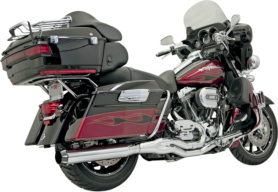 BASSANI XHAUST B4 2:1 Exhaust - Chrome - Straight Can FLH-757