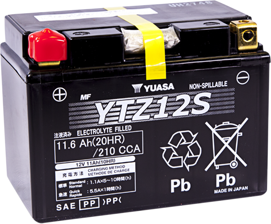 YUASA AGM Battery - YTZ12S YUAM7212A