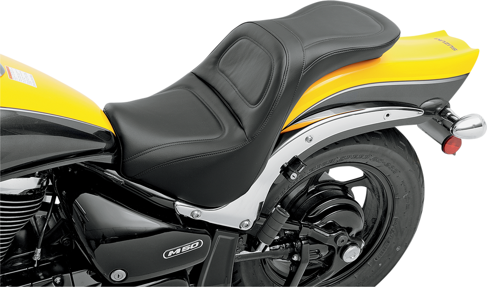 SADDLEMEN Seat - Explorer - without Backrest - Stitched - Black - M50 S05-10-029