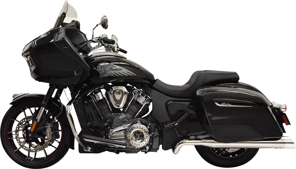 BASSANI XHAUST Exhaust Dual Challenger - Chrome Indian Challenger 2020-2021 8H16S