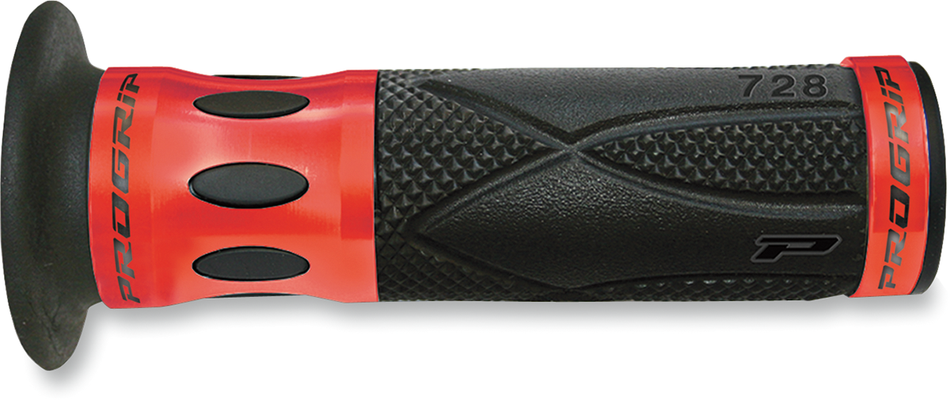 Puños PRO GRIP - 728 - Extremos abiertos - Rojo 728RDOE 