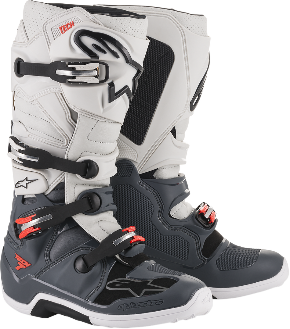 ALPINESTARS Tech 7 Stiefel - Grau/Weiß - US 9 20120149309 