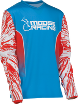 Camiseta juvenil MOOSE RACING Agroid - Rojo/Blanco/Azul - Mediano 2912-2263 