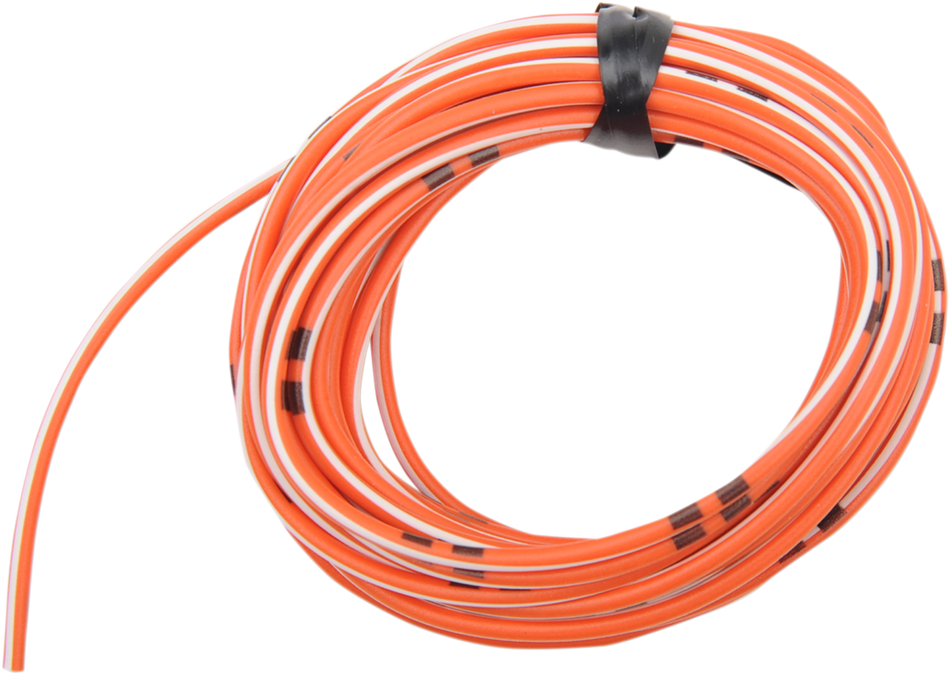 SHINDY 14A Wire - 13' - Orange/White 16-689