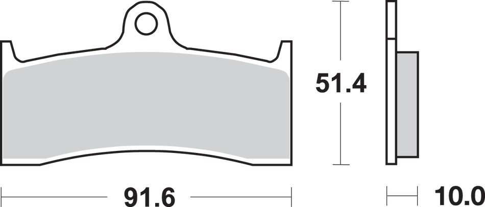 SBS HF Brake Pads - YZF 750 729HF