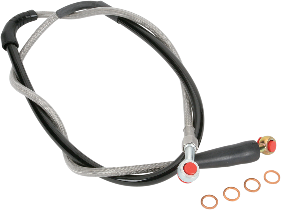 MOOSE RACING Brake Line - Front - Stainless Steel - Honda H02-1-043/P