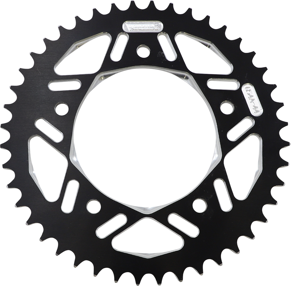 VORTEX Aluminum Sprocket - Black - Rear - 44 Tooth 654AZK-44