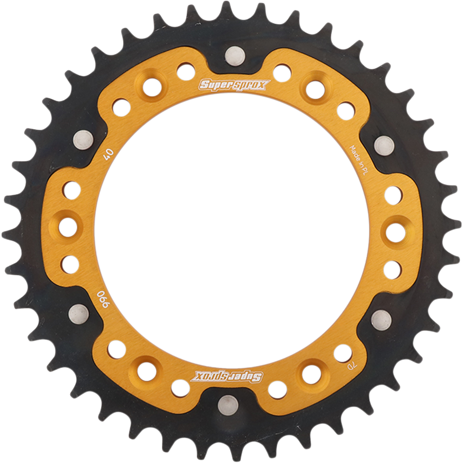 SUPERSPROX Stealth Rear Sprocket - 40 Tooth - Gold - Husaberg/Husqvarna/KTM RST-990-40-GLD