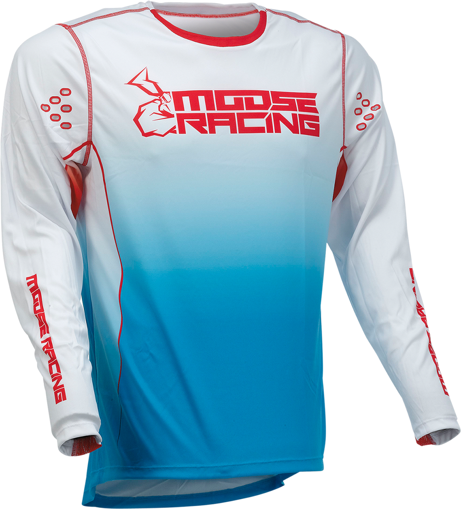 Camiseta MOOSE RACING Agroid - Rojo/Blanco/Azul - Grande 2910-6990 