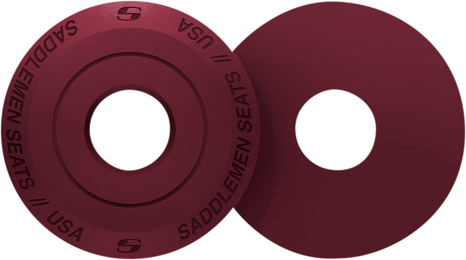 SADDLEMEN Fender Seat Washer - Burgundy 14707BY