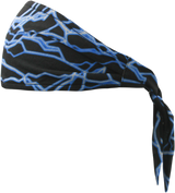 SCHAMPA & DIRT SKINS Old School Bandana - Blue Lightning OSB1-36