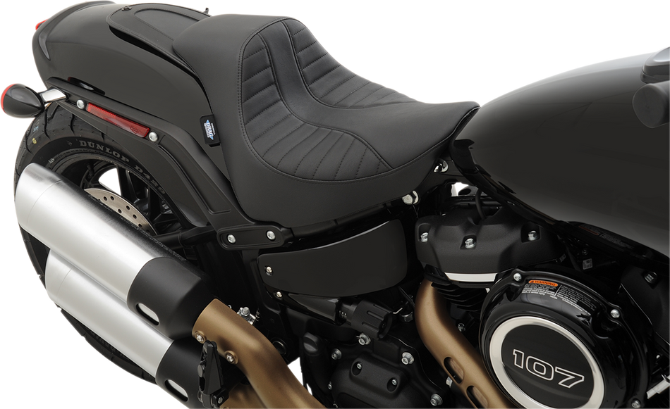 DRAG SPECIALTIES EZ-Solo Seat - Scorpion Stitch - Vinyl - FXFB '18-'22 ACT EZ-ON STYLE 0802-1128