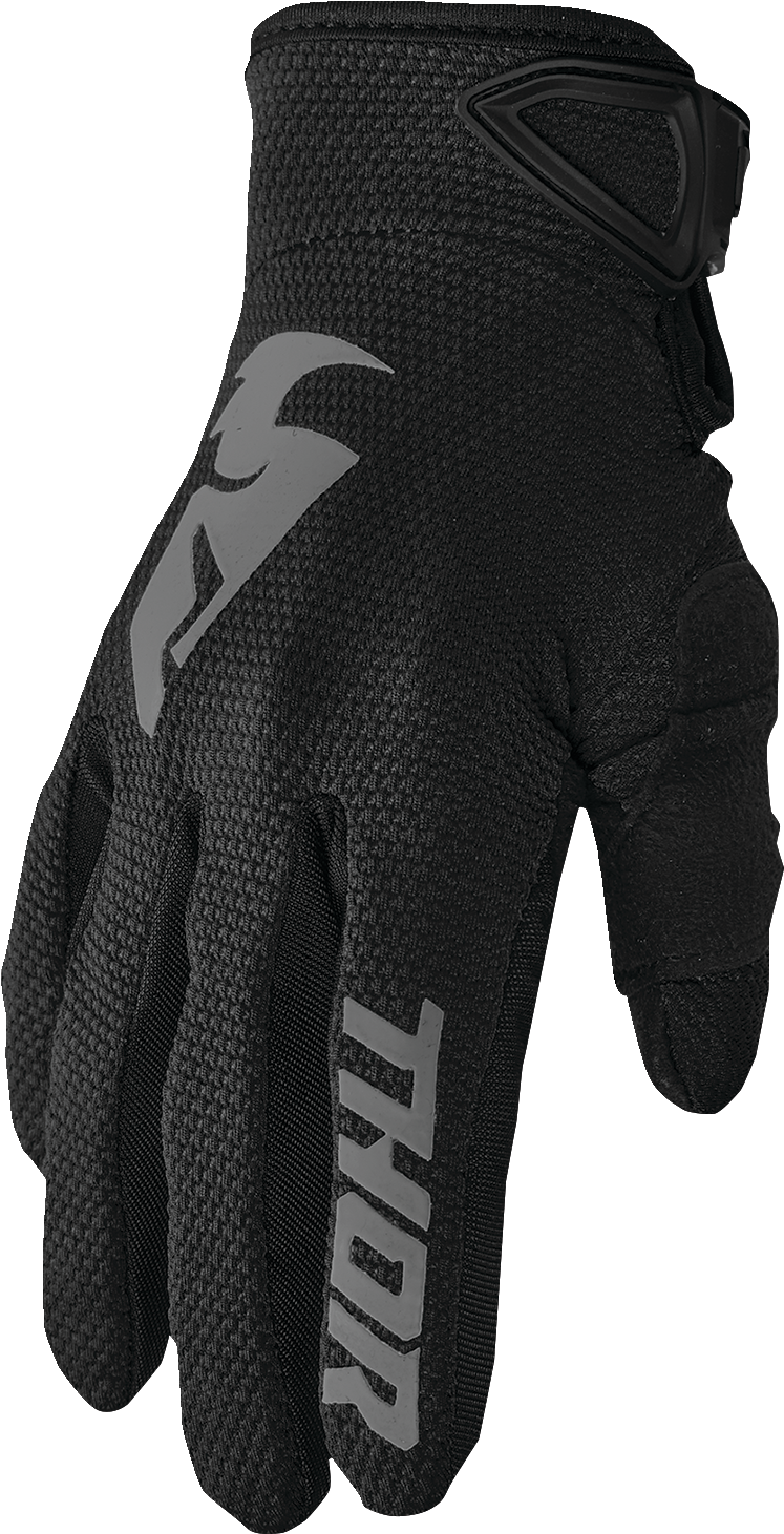 THOR Youth Sector Gloves - Black/Gray - Medium 3332-1731