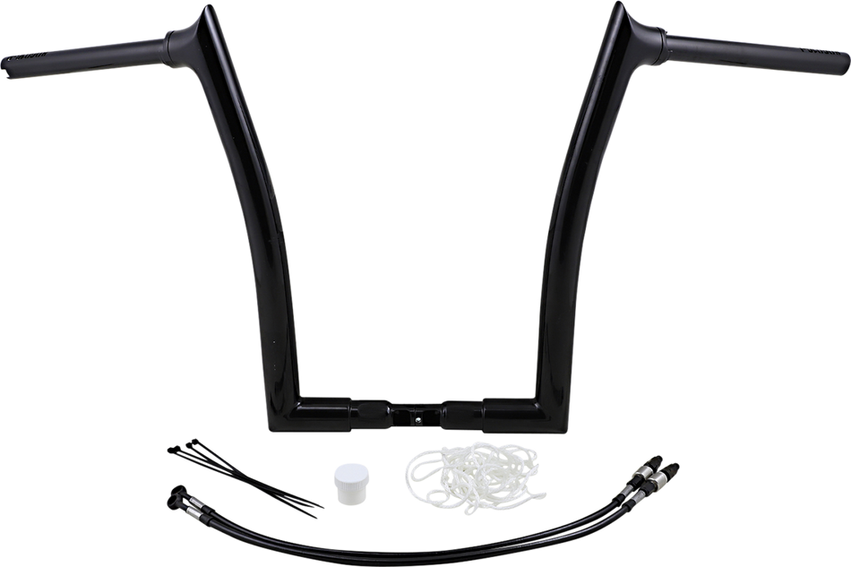 FAT BAGGERS INC. Handlebar Kit - Pointed Top - 16" - Black 809316-B