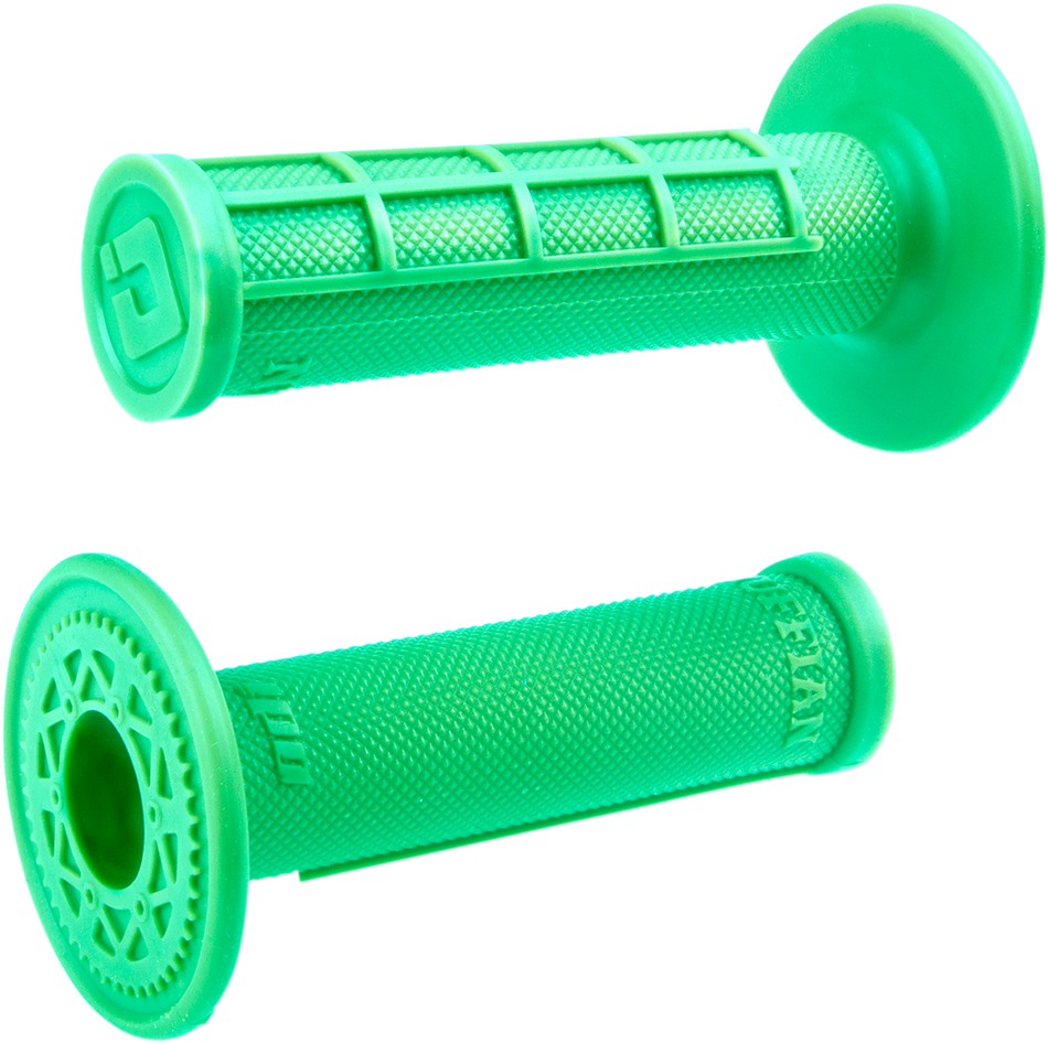 ODI Grips - Ruffian - Half Waffle - Fluorescent Green H01RFFN