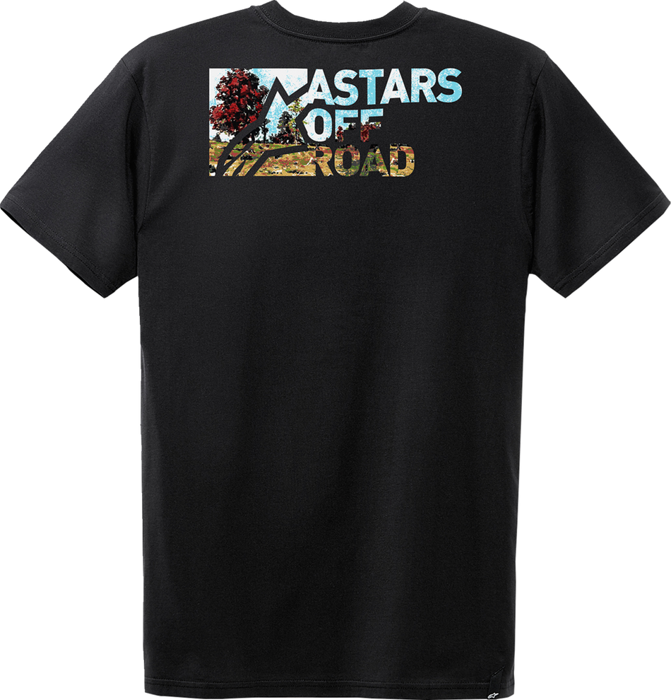 Camiseta pintada ALPINESTARS - Negra - Grande 1232-72224-10-L 