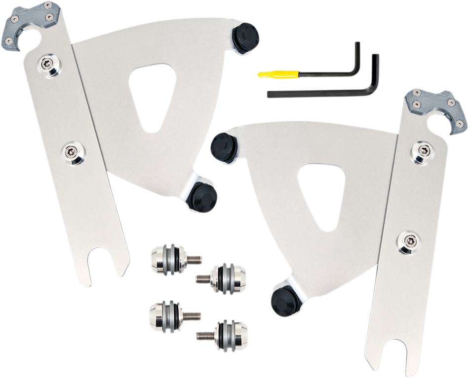 MEMPHIS SHADES Road Warrior Trigger-Lock Mounting Kit - Polished - FLSTF MEK2053