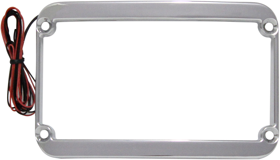 KLOCK WERKS Lighted License Plate Frame - Chrome KWS-01-0088-C