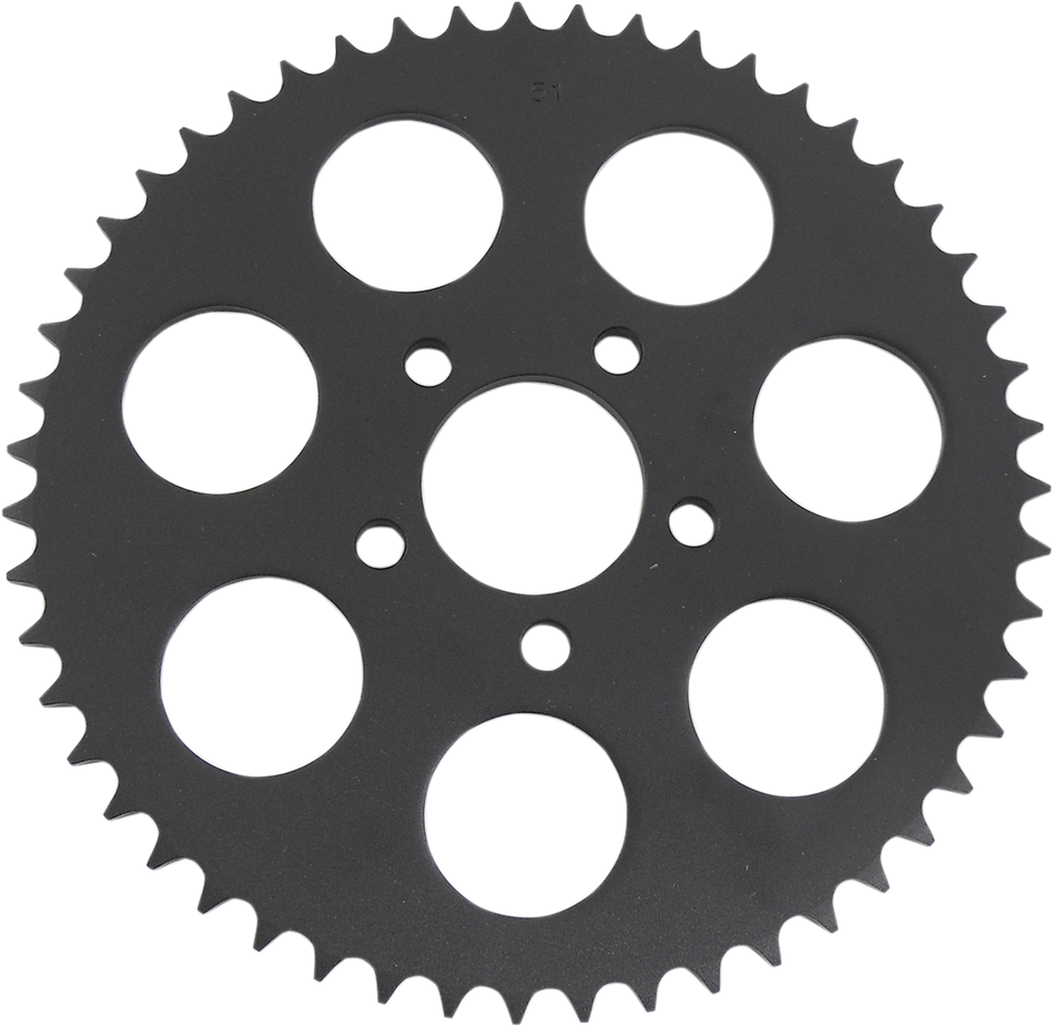 DRAG SPECIALTIES Rear Sprocket - Gloss Black - Flat - 51 Tooth 16423EB