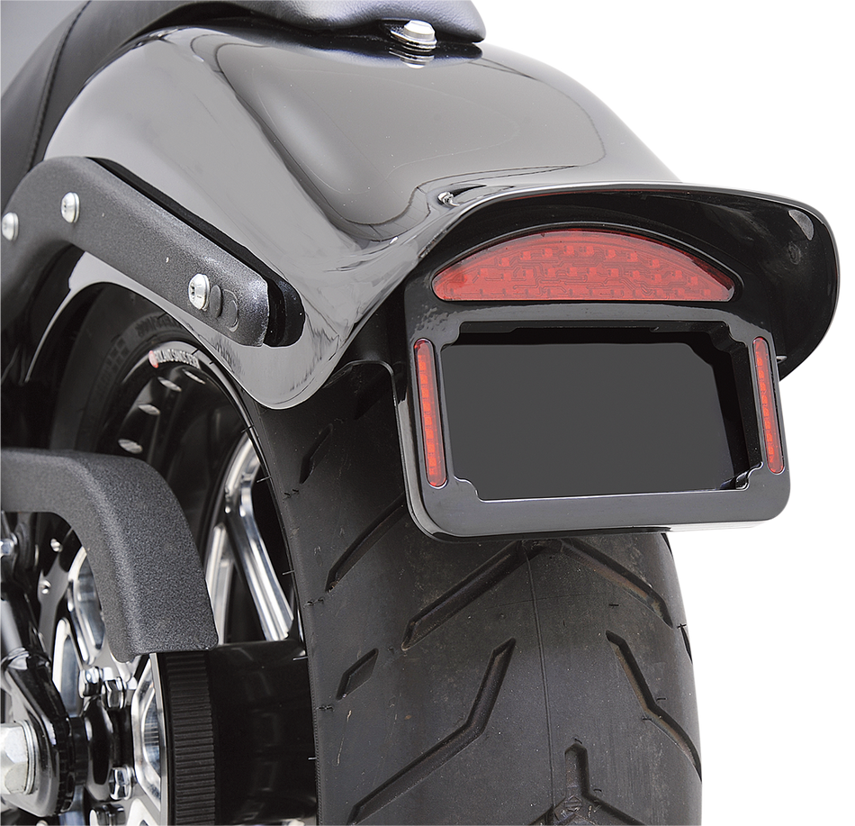 CYCLE VISIONS Taillight Eliminator - '06-'10 FXST - Black CV-4816B