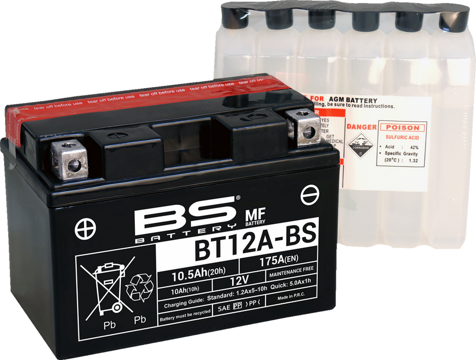 BS BATTERY Battery - BT12A-BS (YT) 300602