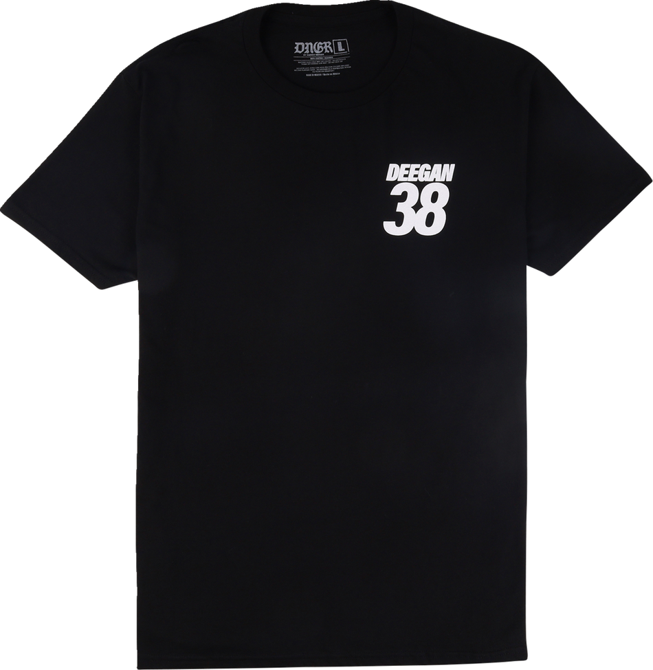 Deegan Apparel Youth MX2 T-Shirt - Black - Large DBTSS3009BLKL