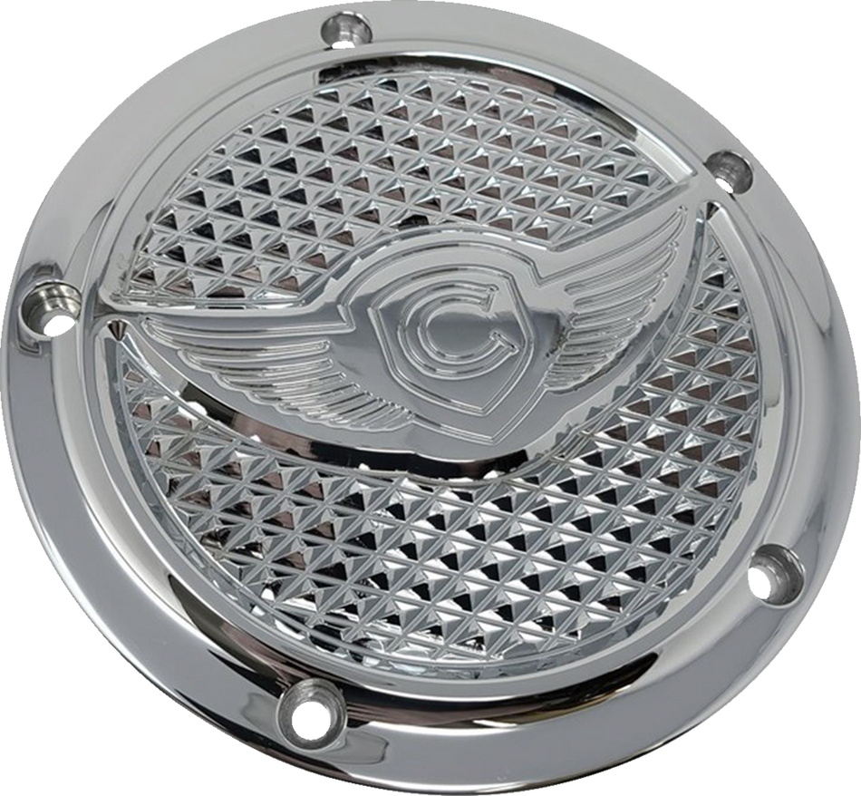 COVINGTONS Derby Cover - 5-Hole - Diamondback - Chrome C3074-C