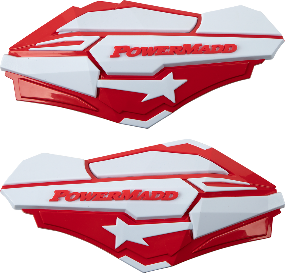 POWERMADD Handguards - Red/White 34422