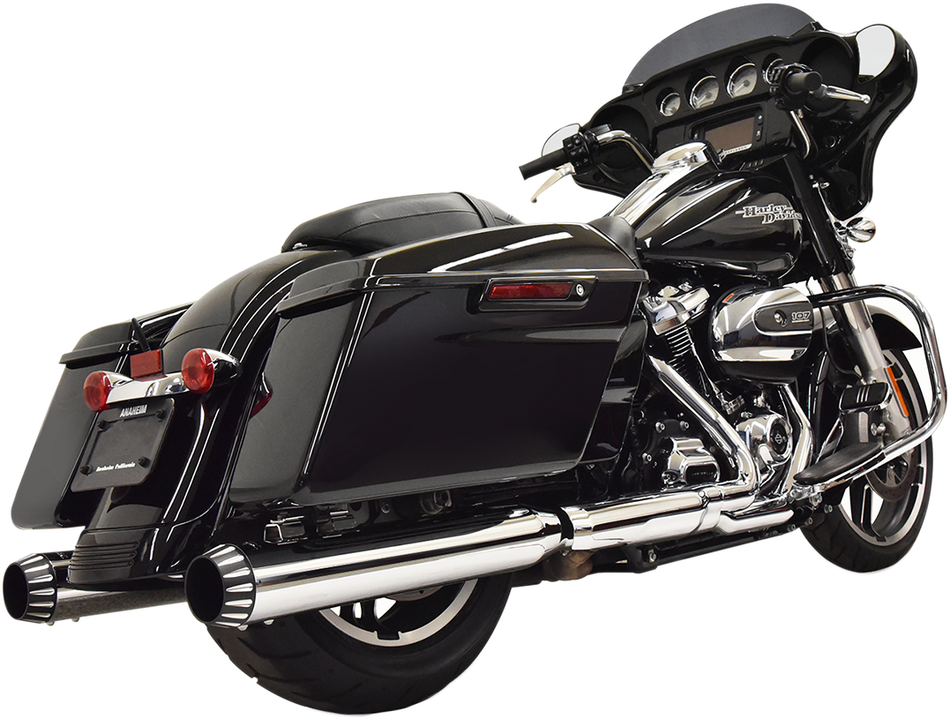 BASSANI XHAUST 4" QNT Mufflers - Chrome 1F72QNT5