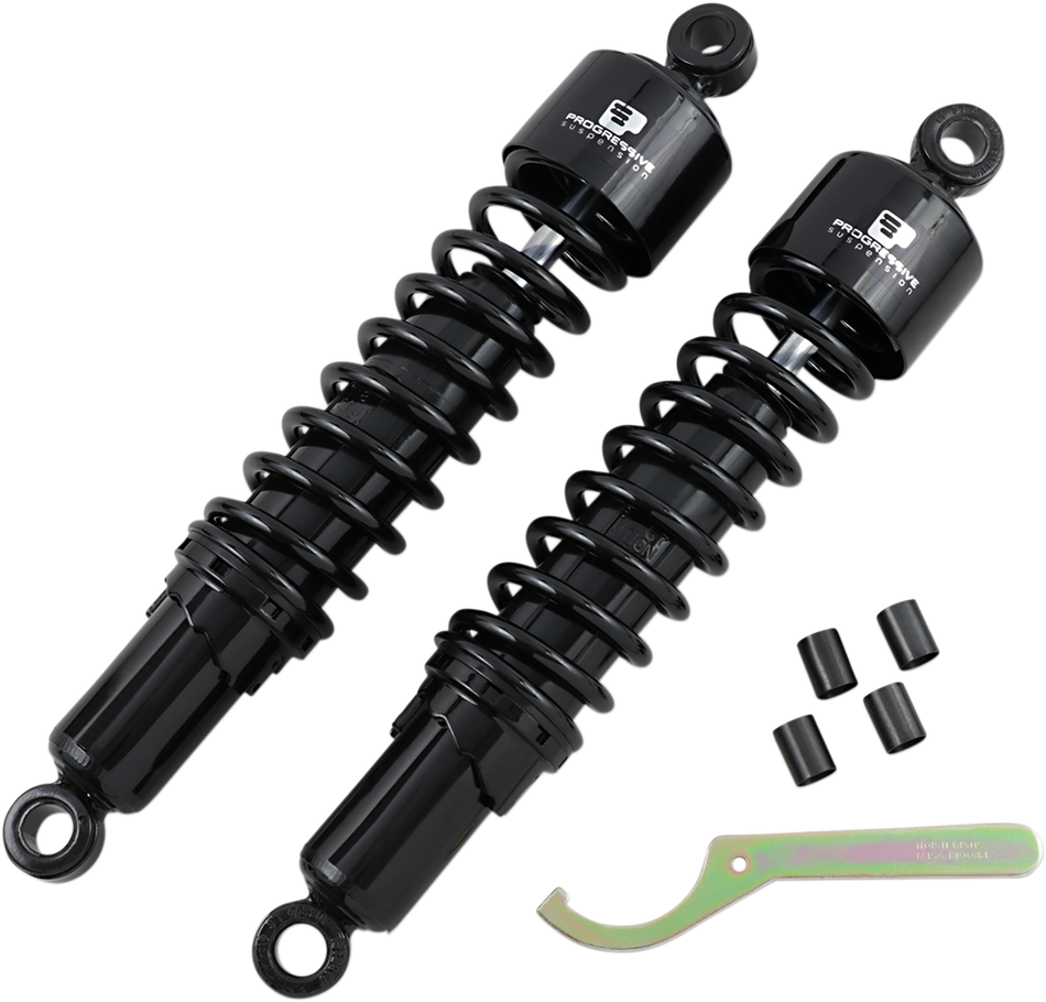 PROGRESSIVE SUSPENSION Shocks - 412 Cruiser Series - Black - 14.25" - Heavy Duty 412-4058B