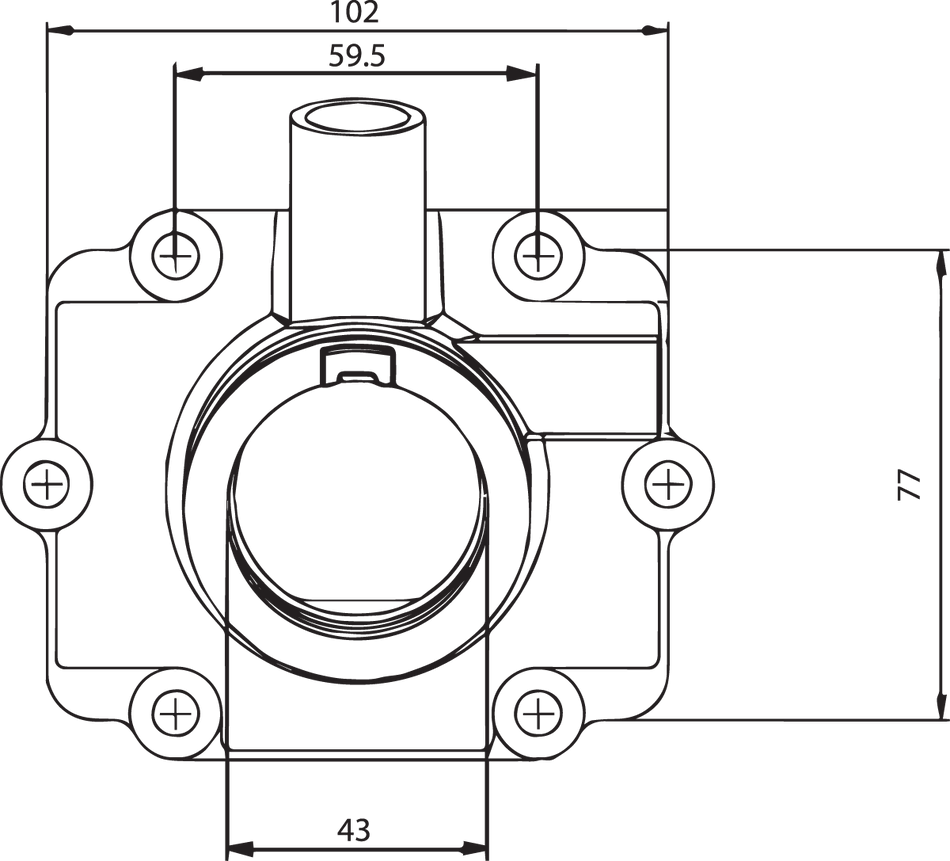 KIMPEX Carburetor Flange - Polaris 301735