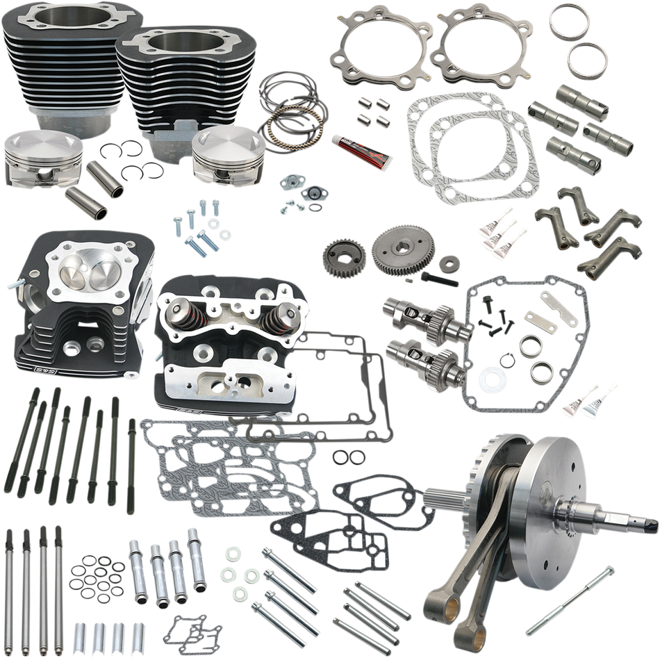 S&S CYCLE 124" Hot Set Up® Engine Performance Kit - Black  900-0569