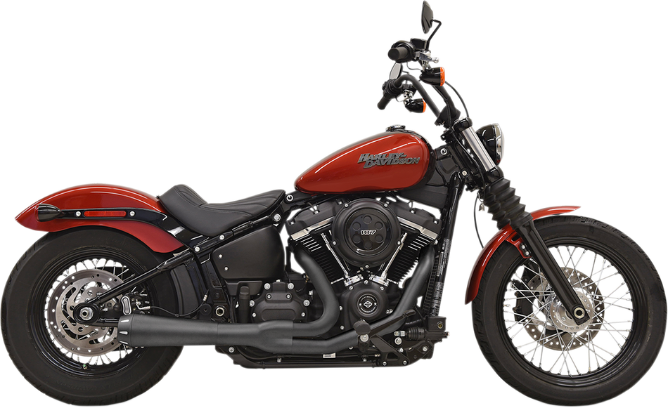 BASSANI XHAUST 2:1 Exhaust - Black 1S72RB