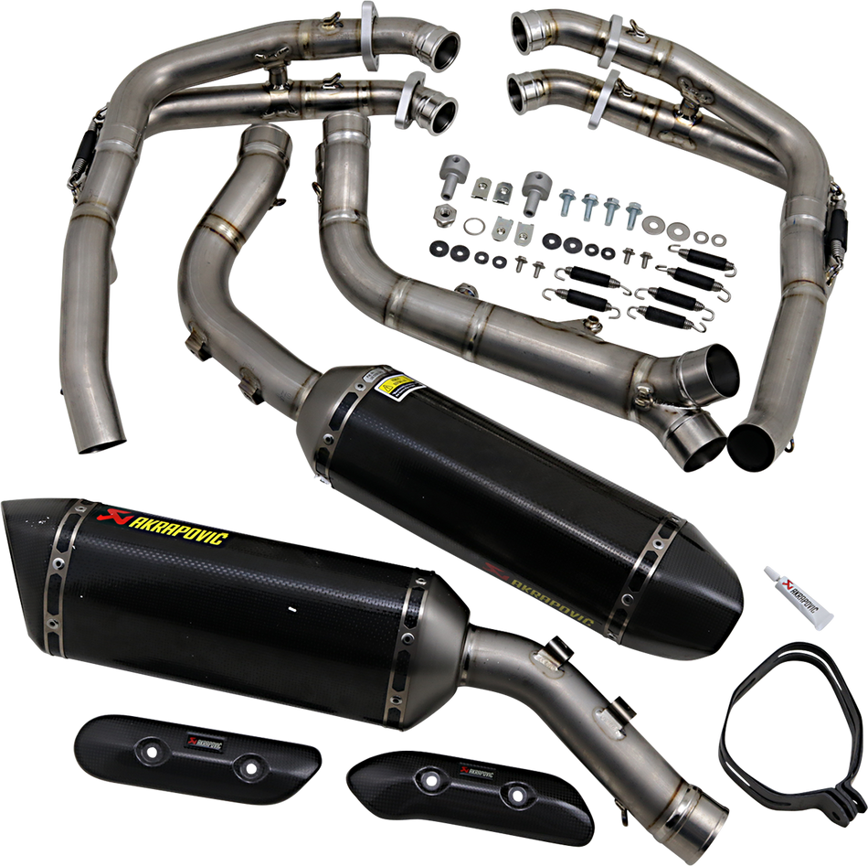 AKRAPOVIC Evolution Exhaust - Carbon Fiber - YZF-R1 2009-2014 S-Y10RFT10-ZC/2 1810-1792