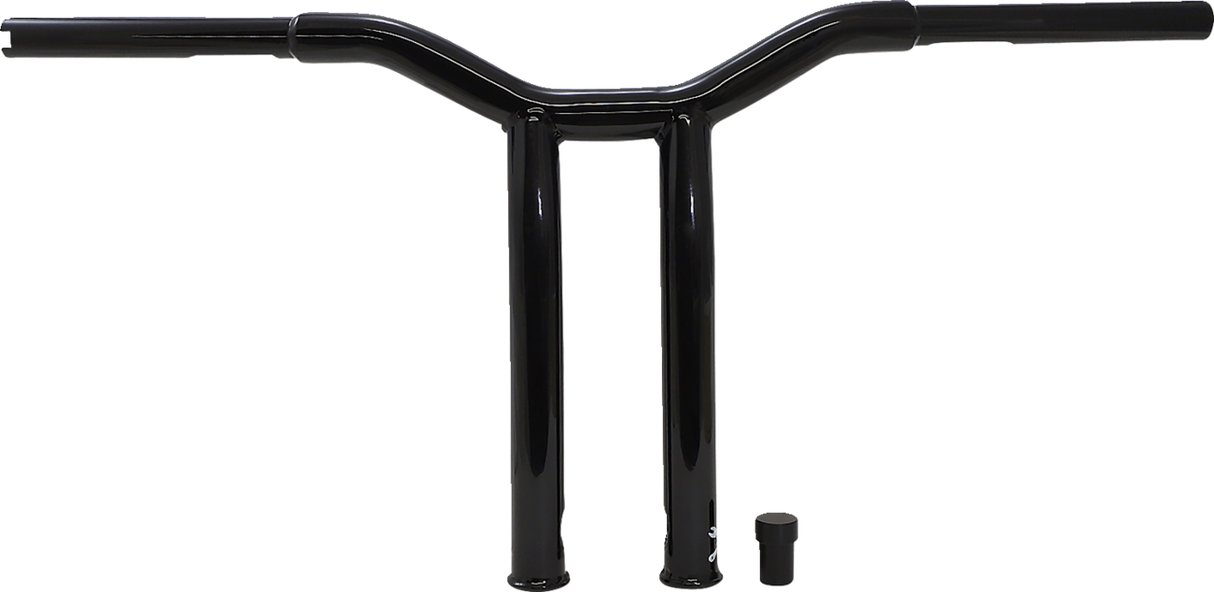 BURLY BRAND Handlebar - Dominator - Raked - 12" - Black B12-6052B