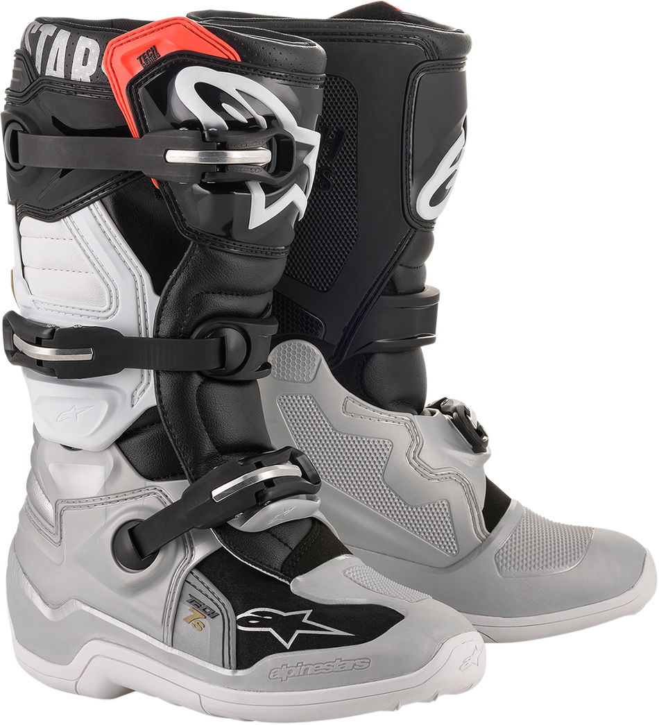 ALPINESTARS Tech 7S Boot - Black/Silver/White/Gold - US 5 2015017-1829-5