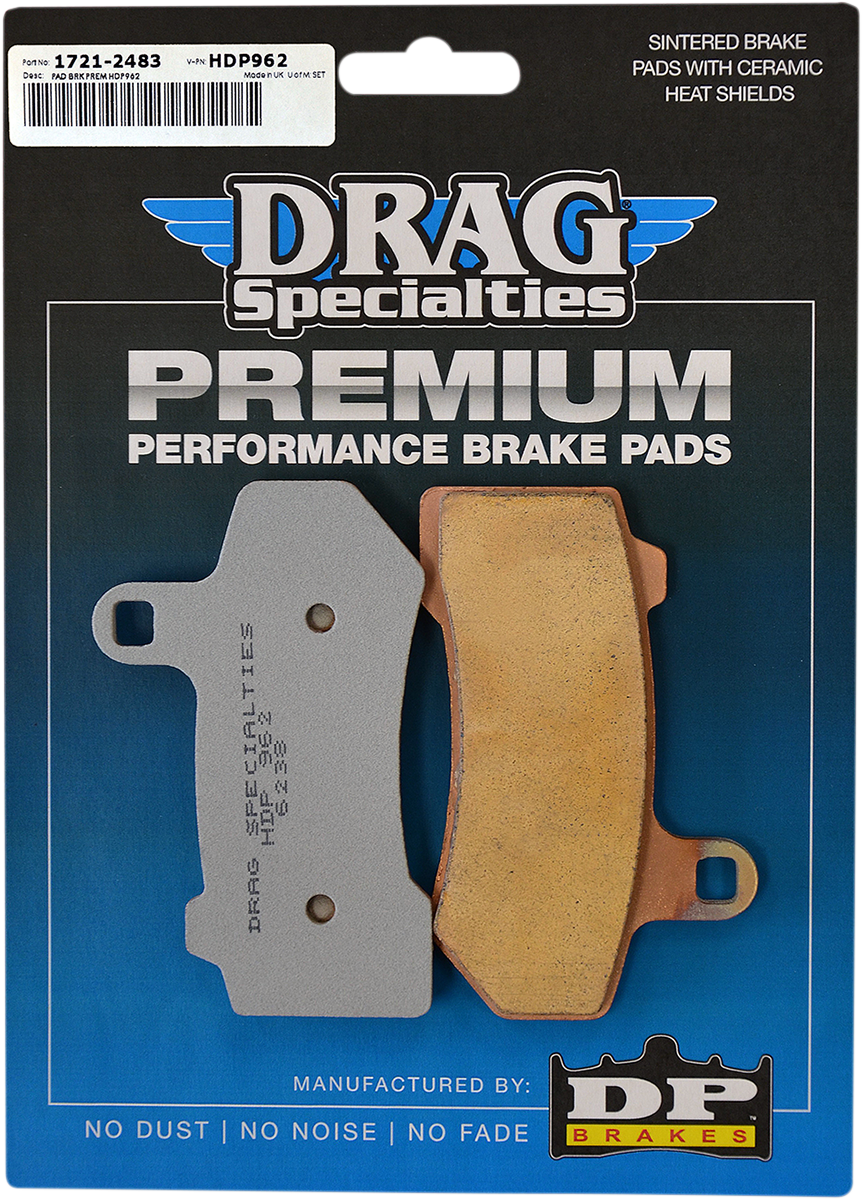 DRAG SPECIALTIES Pastillas de freno sinterizadas - Harley-Davidson TRIKE APP S/B 09-13,19-21 HDP962 